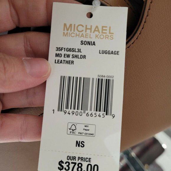 Michael Kors Sonia Medium Chain strap Shoulder Bag Crossbody Lugagge Leather - Picture 5 of 9